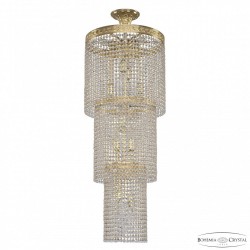 Люстра каскад хрустальная 83301/40IV-100 G Bohemia Ivele Crystal (8330)
