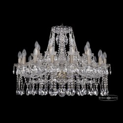 Люстра хрустальная 1413/16+8/300 Pa Bohemia Ivele Crystal (Стеклянный рожок)