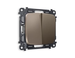 Ambrella Light Комплект механизма 2-клавишного проходного выключателя Ambrella Volt OMEGA MO633020