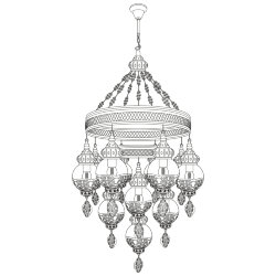 Citilux Каир CL419193 Люстра подвесная Бронза