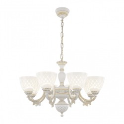 Люстра с плафонами подвесная 343837/8 WT+G Arte Milano (Подвесные)