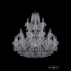 Люстра 1409/16+8+4/300/3d Ni Bohemia Ivele Crystal (Стеклянный рожок)