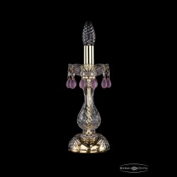 Настольная лампа 1410L/1-27 G V7010 Bohemia Ivele Crystal (Стеклянный рожок)