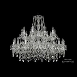 Люстра хрустальная 1411/20+10/360/2d Ni Bohemia Ivele Crystal (Стеклянный рожок)