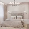 Бра в классическом стиле с абажуром                      Eurosvet  60069/1 серебро