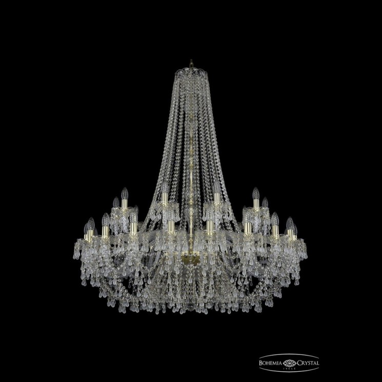 Люстра хрустальная 1410/20+10/400/h-130 G V0300 Bohemia Ivele Crystal (Стеклянный рожок)