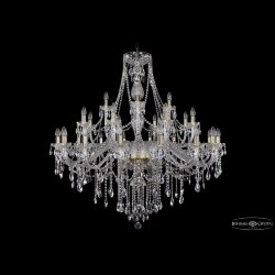 Люстра хрустальная 1415/16+8+4/460 G Bohemia Ivele Crystal (Стеклянный рожок)