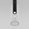 Подвесной светодиодный светильник со стеклянным плафоном                      Eurosvet  50254/1 LED черный