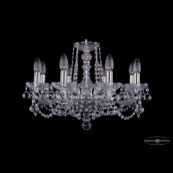 Люстра хрустальная 1402/8/195 Ni Balls Bohemia Ivele Crystal (Стеклянный рожок)