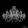 Люстра хрустальная 1402/16+8/460 Ni Bohemia Ivele Crystal (Стеклянный рожок)