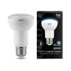 Светодиодная лампа Gauss Рефлекторная 9W 700Lm 4100K E27 106002209106002209_GAUSS