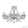 Люстра хрустальная 105/10/300 Ni Bohemia Ivele Crystal (Стеклянный рожок)