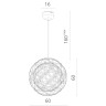 Подвесная люстра Divinare GALASSIA 1030/02 SP-92