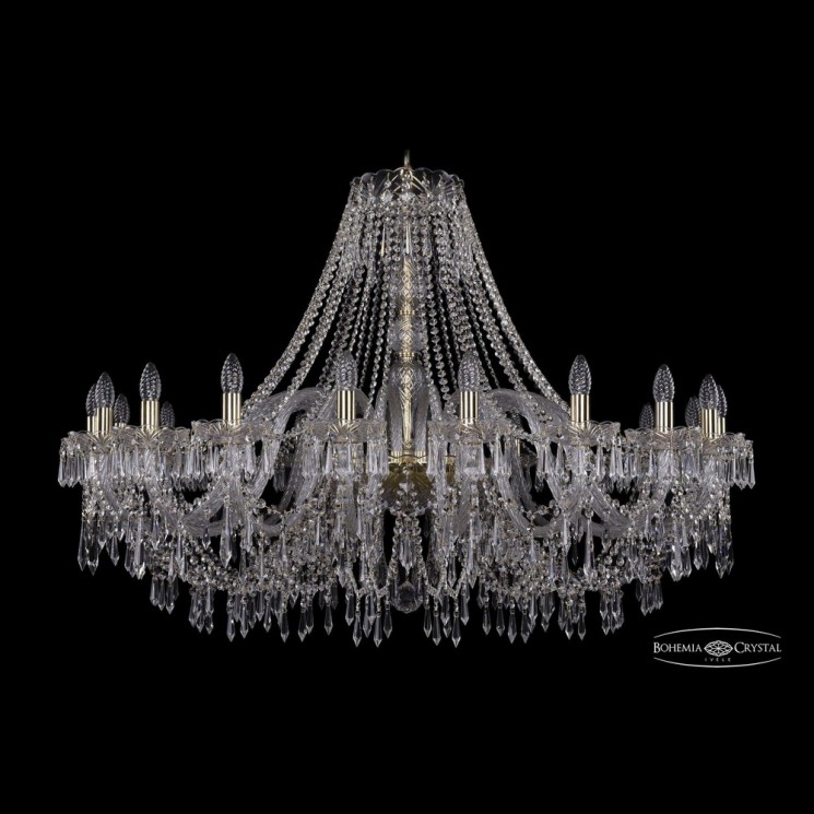 Люстра хрустальная 1403/20/460 G Bohemia Ivele Crystal (Стеклянный рожок)