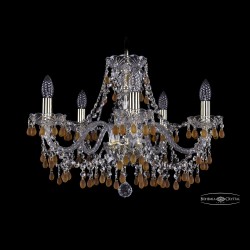 Люстра хрустальная 1410/5/195 G V1003 Bohemia Ivele Crystal (Стеклянный рожок)