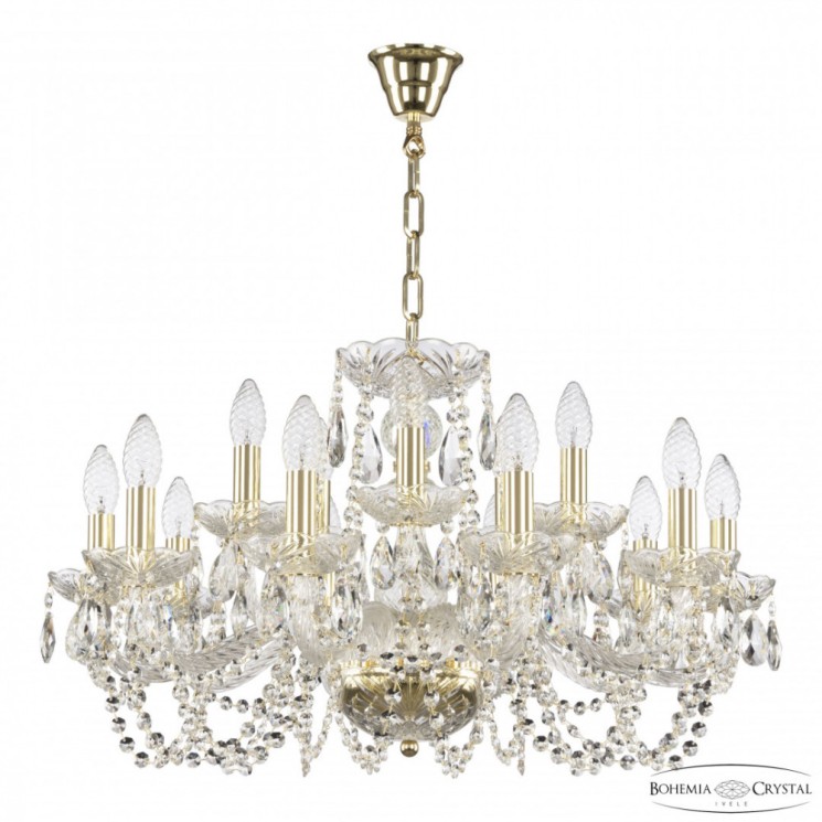 Люстра хрустальная 119/10+5/240 G Bohemia Ivele Crystal (119)