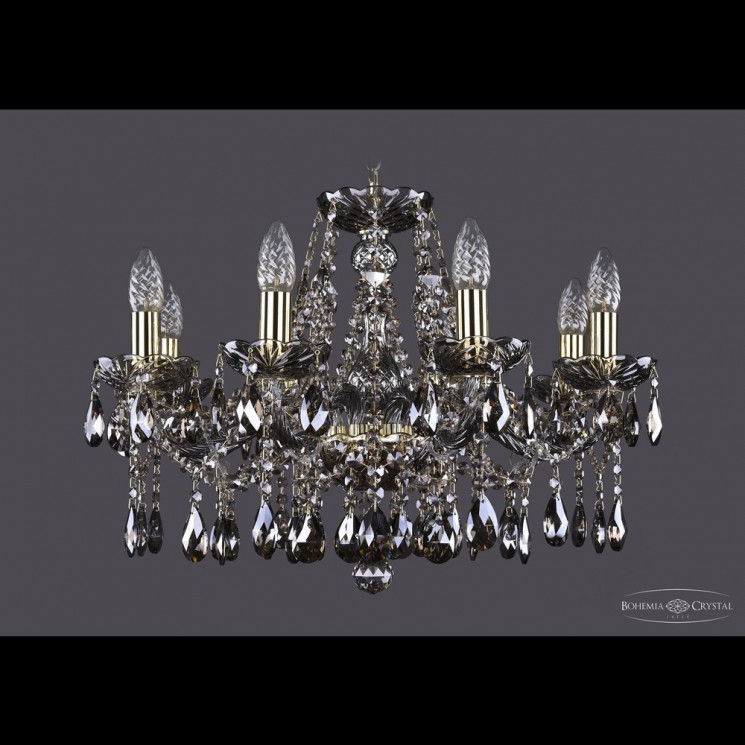 Люстра хрустальная 1413/8/200 G M731 Bohemia Ivele Crystal (Стеклянный рожок)