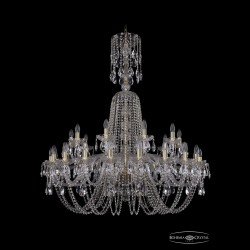 Люстра хрустальная 1402/20+10/400/XL-130 G Bohemia Ivele Crystal (Стеклянный рожок)
