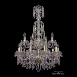 Люстра хрустальная 1410/10+5/195/XL-84/2d G V7010 Bohemia Ivele Crystal (Стеклянный рожок)