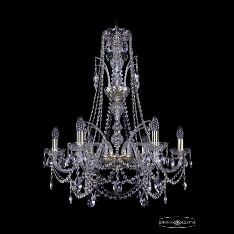 Люстра хрустальная 1411/6/240/XL-83 G Bohemia Ivele Crystal (Стеклянный рожок)