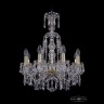 Люстра хрустальная 1403/8/160/XL-60 G Bohemia Ivele Crystal (Стеклянный рожок)