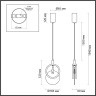 Подвес ODEON LIGHT MERCURY 5422/17L