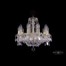 Люстра хрустальная 1402/10/141 G Leafs Bohemia Ivele Crystal (Стеклянный рожок)