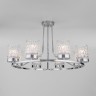 Потолочная люстра со стеклянными плафонами                      Eurosvet  60127/8 хром