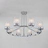 Потолочная люстра со стеклянными плафонами                      Eurosvet  60127/8 хром