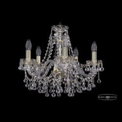 Люстра хрустальная 1409/5/160 G Bohemia Ivele Crystal (Стеклянный рожок)