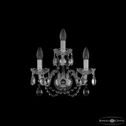 Бра хрустальные 1402B/2+1/141 Ni  Bohemia Ivele Crystal (Стеклянный рожок)