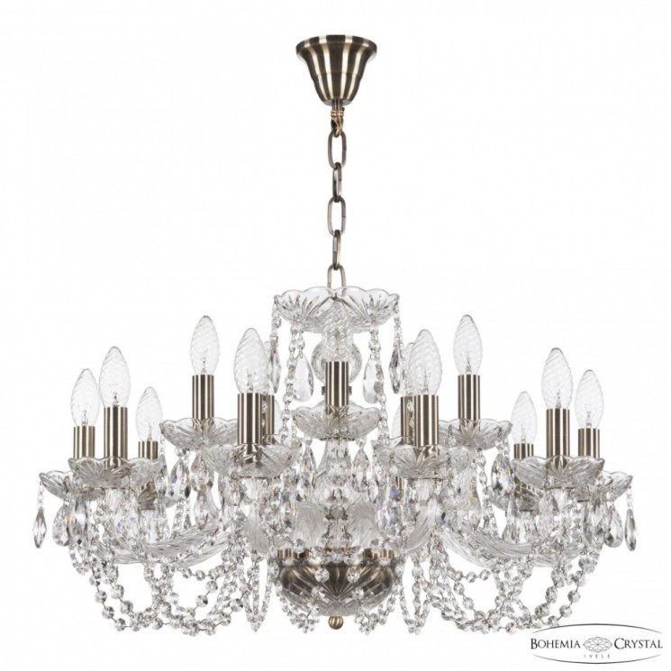 Люстра хрустальная 119/10+5/240 Pa Bohemia Ivele Crystal (119)