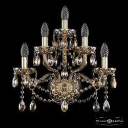 Бра хрустальные 1413B/2+2+1/165 G M721 Bohemia Ivele Crystal (Стеклянный рожок)