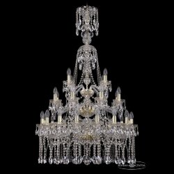 Люстра хрустальная 1413/16+8+4/300/XL-134/3d G Bohemia Ivele Crystal (Стеклянный рожок)
