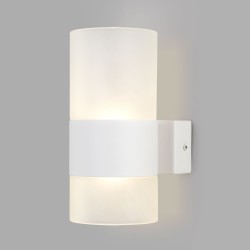 Настенный светодиодный светильник со стеклянным плафоном                      Eurosvet  40021/1 LED белый/матовый