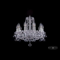 Люстра хрустальная 1402/10/141 Ni Balls Bohemia Ivele Crystal (Стеклянный рожок)