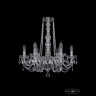 Люстра хрустальная 1402/6/195/h-58 Ni Bohemia Ivele Crystal (Стеклянный рожок)