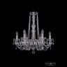 Люстра хрустальная 1402/6/195/h-58 Ni Bohemia Ivele Crystal (Стеклянный рожок)