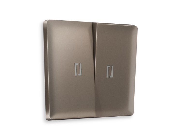 Ambrella Light Лицевая панель для 2-клавишных выключателей с подсветкой QUANT Ambrella Volt ALFA AP6340