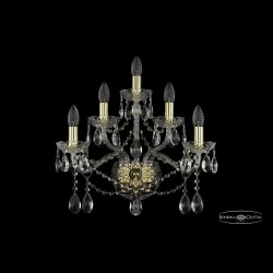 Бра хрустальные 1413B/2+2+1/200/XL G Bohemia Ivele Crystal (Стеклянный рожок)