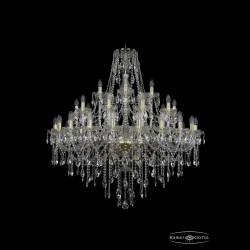 Люстра хрустальная 1415/20+10+5/400 G Bohemia Ivele Crystal (Стеклянный рожок)