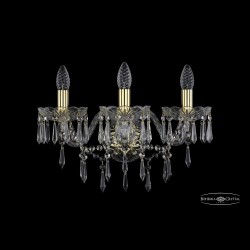 Бра хрустальные 1403B/3/160/XL G Bohemia Ivele Crystal (Стеклянный рожок)