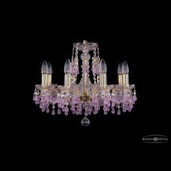 Люстра хрустальная 1410/8/160 G V7010 Bohemia Ivele Crystal (Стеклянный рожок)