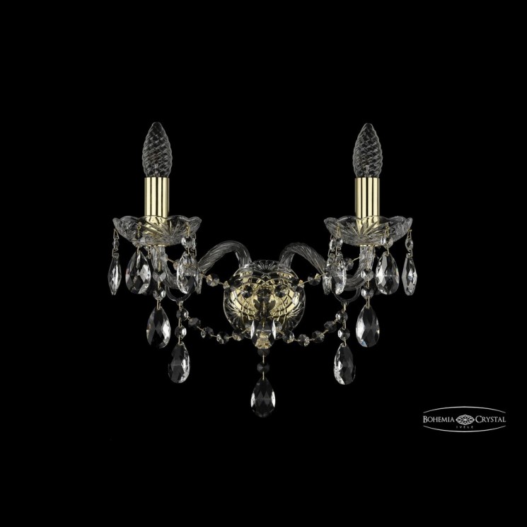 Бра хрустальные 1415B/2/165 G Bohemia Ivele Crystal (Стеклянный рожок)