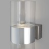 Настенный светодиодный светильник со стеклянным плафоном                      Eurosvet  40021/1 LED хром/прозрачный
