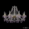 Люстра хрустальная 1410/8/240 G V7010 Bohemia Ivele Crystal (Стеклянный рожок)
