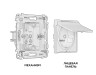 Ambrella Light Комплект механизма электрической розетки Ambrella Volt ALFA MA508010