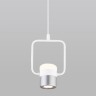 Подвесной светильник                      Eurosvet  50165/1 LED белый / серебро