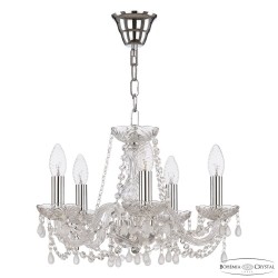 Люстра хрустальная 112/5/141 Ni V0300 Bohemia Ivele Crystal (Стеклянный рожок)