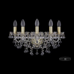 Бра хрустальные 1409B/5/160 G Bohemia Ivele Crystal (Стеклянный рожок)